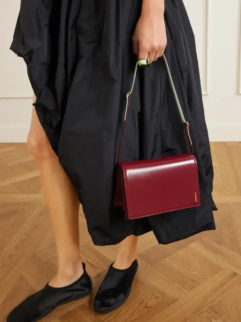 Jil Sander File Small Leather Shoulder Bag | Thumbnail 2 Jil Sander File Small Leather Shoulder Bag | Thumbnail 2
