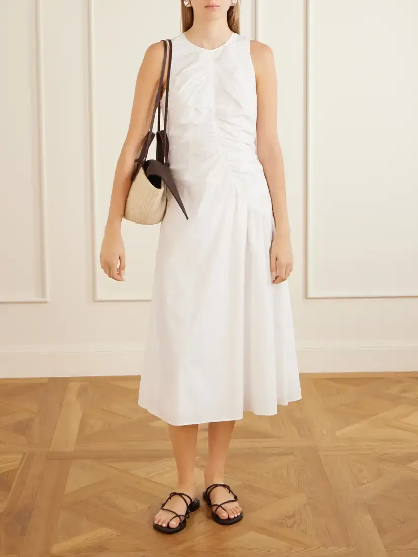 MUUÑ Sophia Mini Leather And Cotton-trimmed Raffia Top-handle Bag | Thumbnail 3 MUUÑ Sophia Mini Leather And Cotton-trimmed Raffia Top-handle Bag | Thumbnail 3