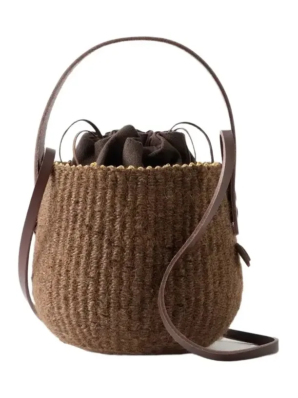 MUUÑ Orphee Raffia Shoulder Bag