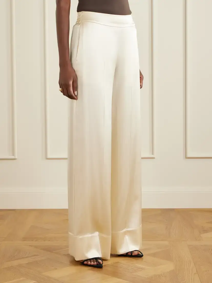 Joseph Dijon Silk-satin Mid-rise Straight-leg Pants | Thumbnail 3 Joseph Dijon Silk-satin Mid-rise Straight-leg Pants | Thumbnail 3