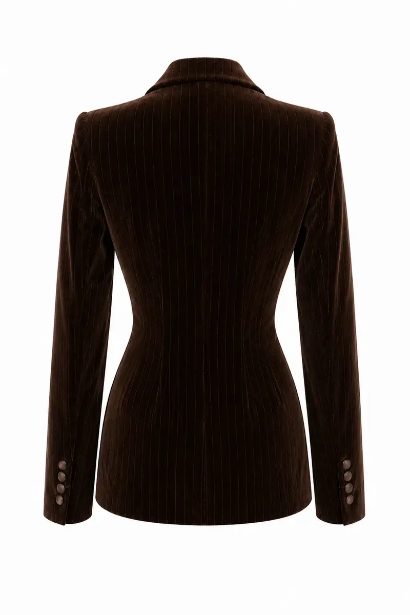 LaQuan Smith Double Breasted Jacket With Notch Lapel | Thumbnail 4 LaQuan Smith Double Breasted Jacket With Notch Lapel | Thumbnail 4