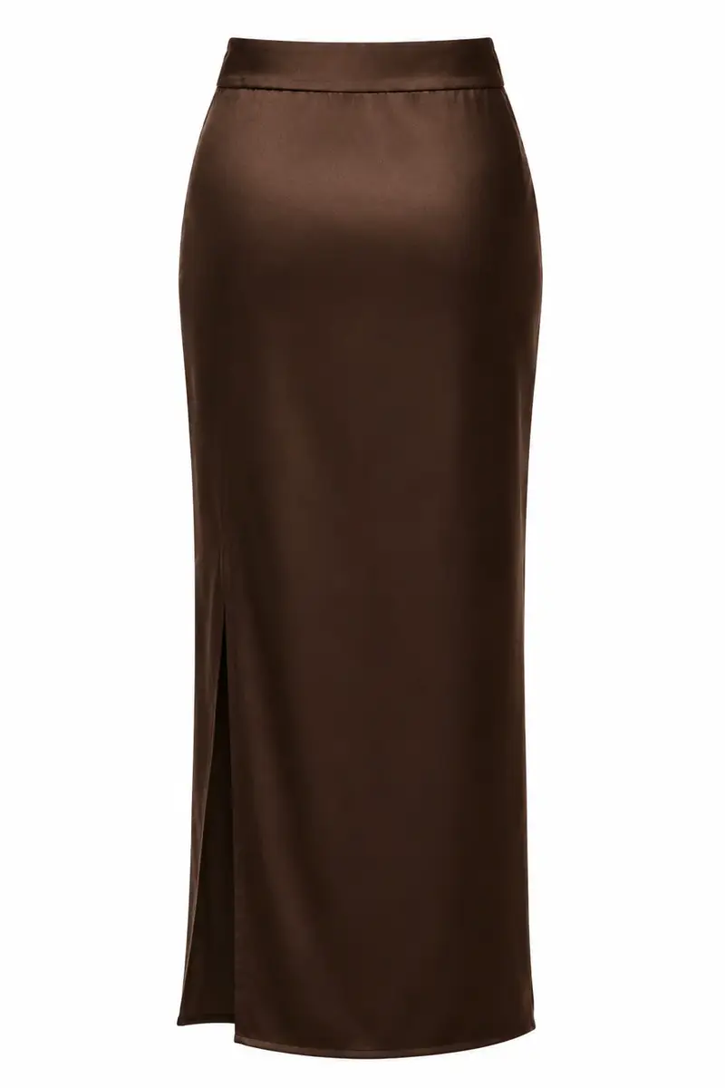 LaQuan Smith Maxi Skirt with Slit | Thumbnail 2 LaQuan Smith Maxi Skirt with Slit | Thumbnail 2