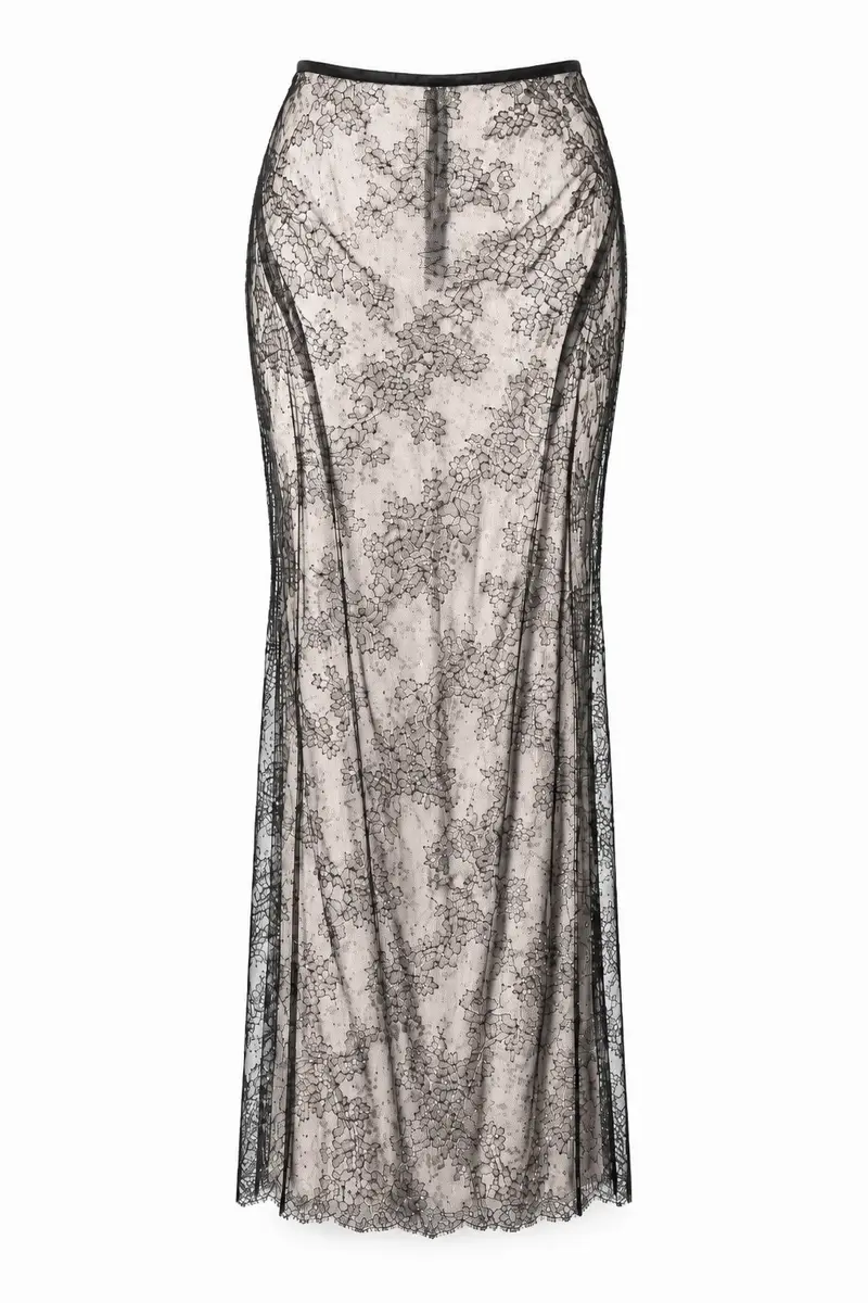 LaQuan Smith Sheer Maxi Skirt | Thumbnail 2 LaQuan Smith Sheer Maxi Skirt | Thumbnail 2