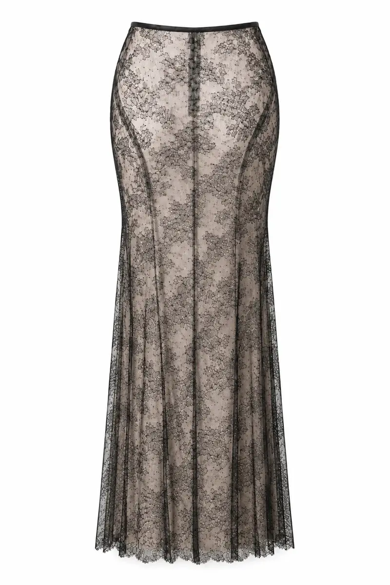 LaQuan Smith Sheer Maxi Skirt | Image 1 LaQuan Smith Sheer Maxi Skirt | Image 1