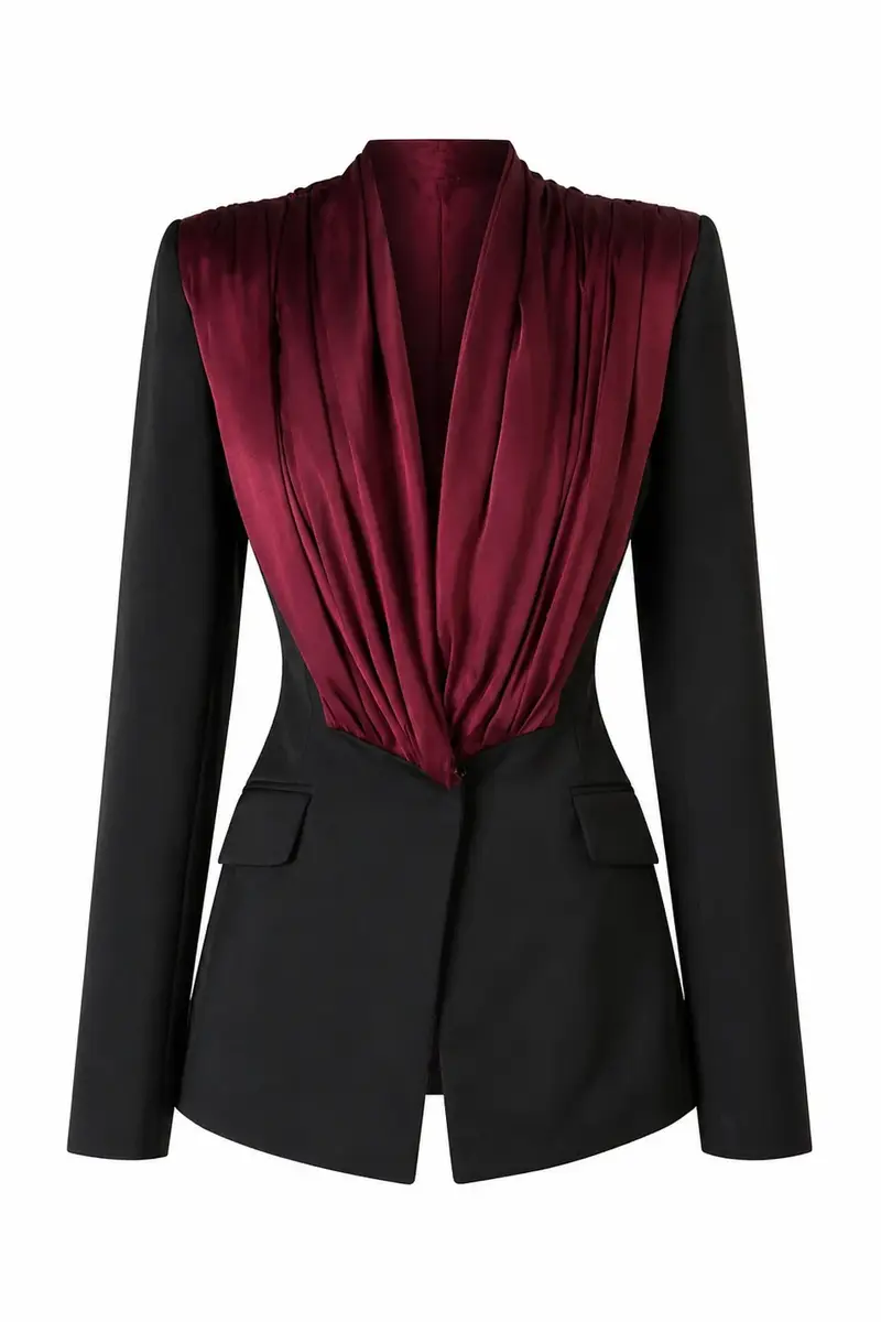 LaQuan Smith Tailored Dress with Draped Lapel Detail | Image 1 LaQuan Smith Tailored Dress with Draped Lapel Detail | Image 1
