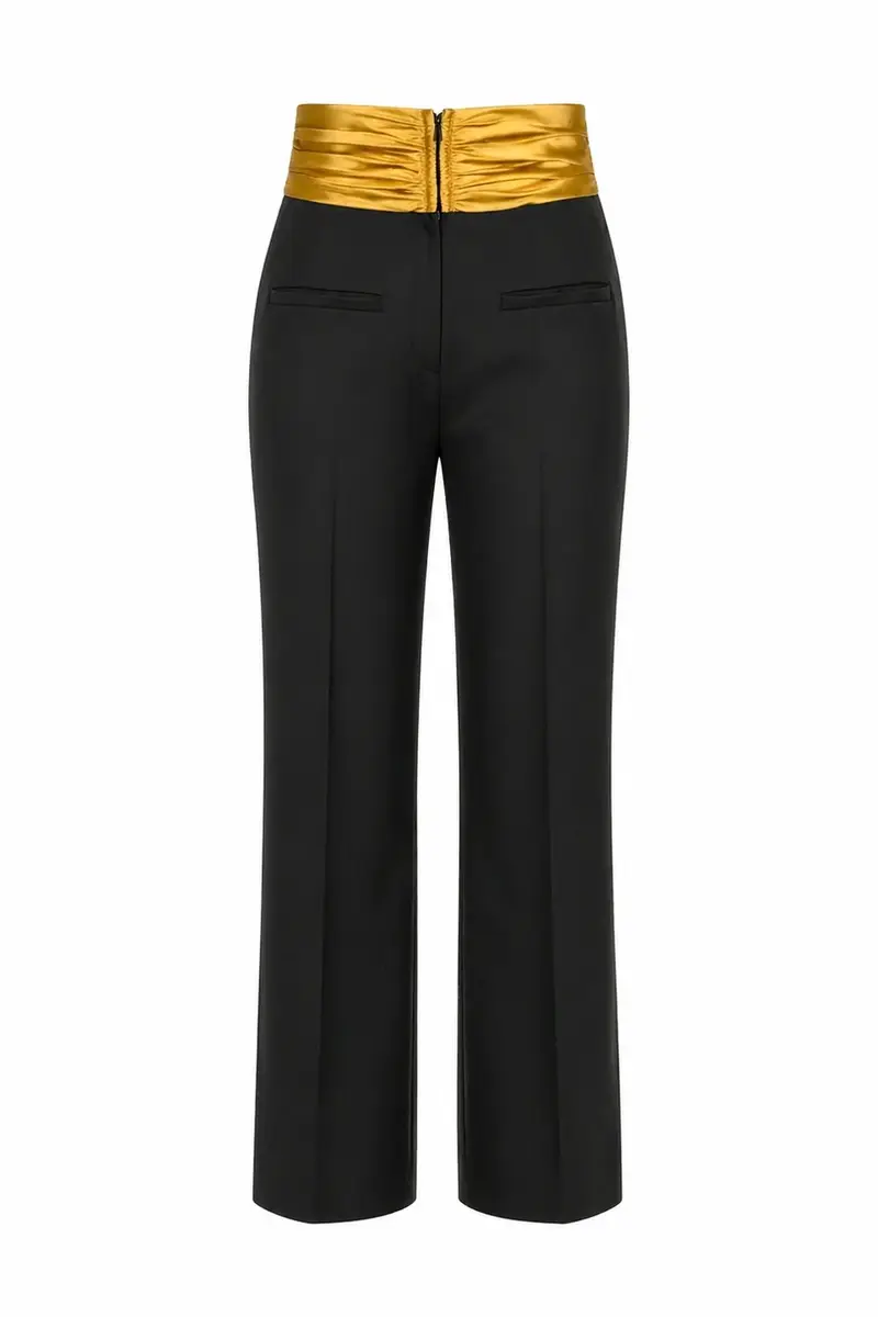 LaQuan Smith Tailored Pant with Sash Waistband | Thumbnail 2