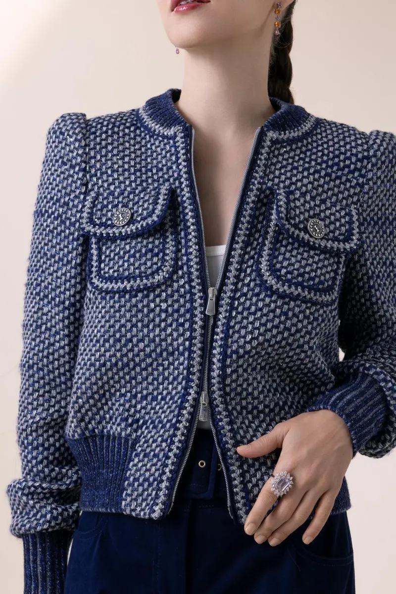 MAISON COMMON Tweed Bomber Jacket | Thumbnail 3 MAISON COMMON Tweed Bomber Jacket | Thumbnail 3
