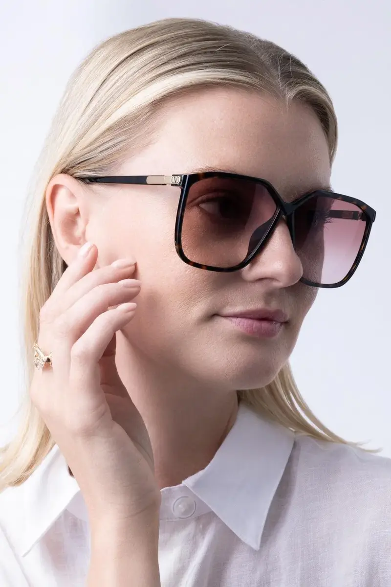 VALENTINO ACCESSORIES Vilouette Geometric Sunglasses | Thumbnail 4