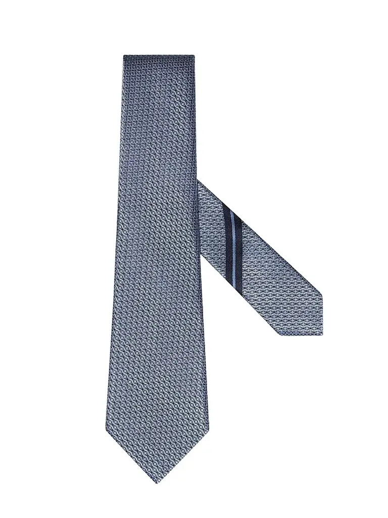 Zegna Men's Silk Tie - Light Avio Blue | Image 1 Zegna Men's Silk Tie - Light Avio Blue | Image 1