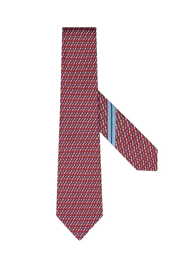 Zegna Men's Silk Tie - Red | Image 1 Zegna Men's Silk Tie - Red | Image 1