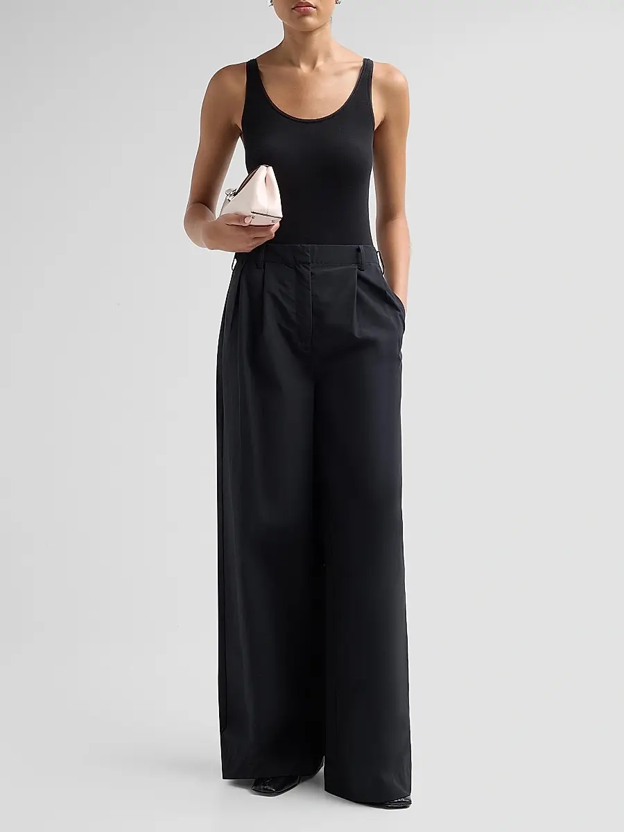 Simkhai Women's Leroy Pleated Wide-Leg Pants | Thumbnail 2