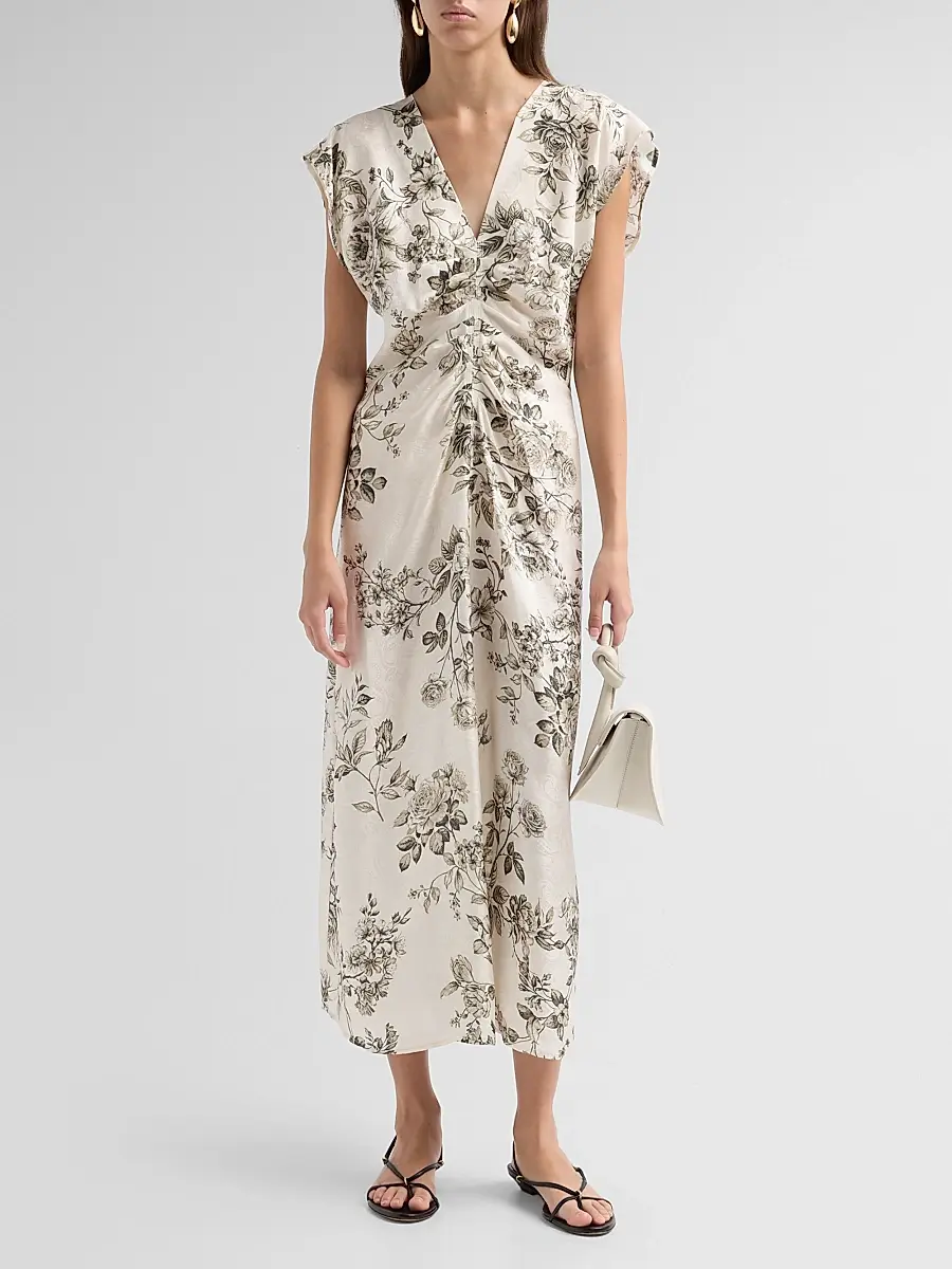 Johnny Was Women's Delcie Printed Midi Dress | Thumbnail 2
