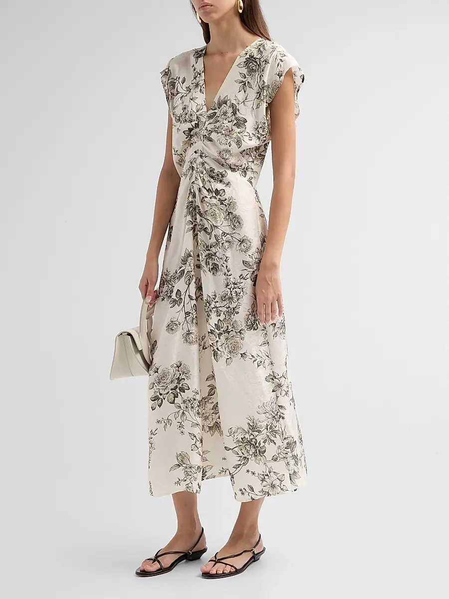 Johnny Was Women's Delcie Printed Midi Dress | Thumbnail 4