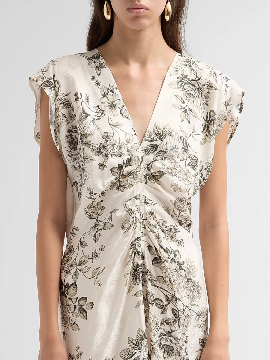 Johnny Was Women's Delcie Printed Midi Dress | Thumbnail 5