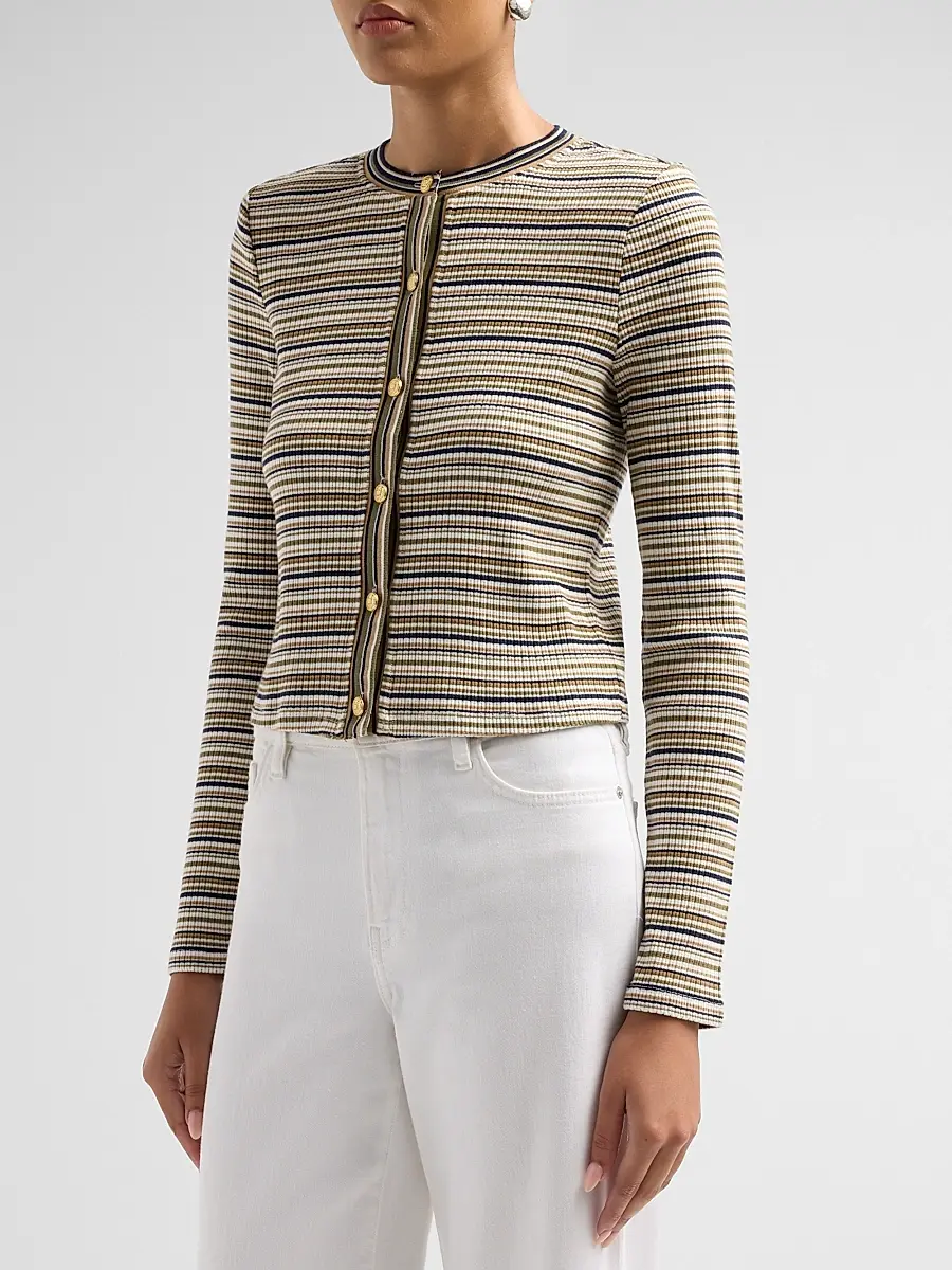 Ramy Brook Women's Zoe Striped Knit Cardigan | Thumbnail 4 Ramy Brook Women's Zoe Striped Knit Cardigan | Thumbnail 4