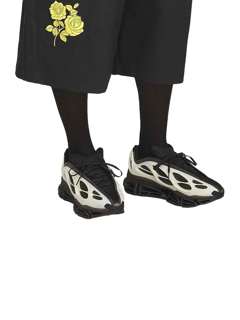 Adidas Men's X Willy Chavarria Mega Low-Top Sneakers - Black Cream White | Image 1 Adidas Men's X Willy Chavarria Mega Low-Top Sneakers - Black Cream White | Image 1