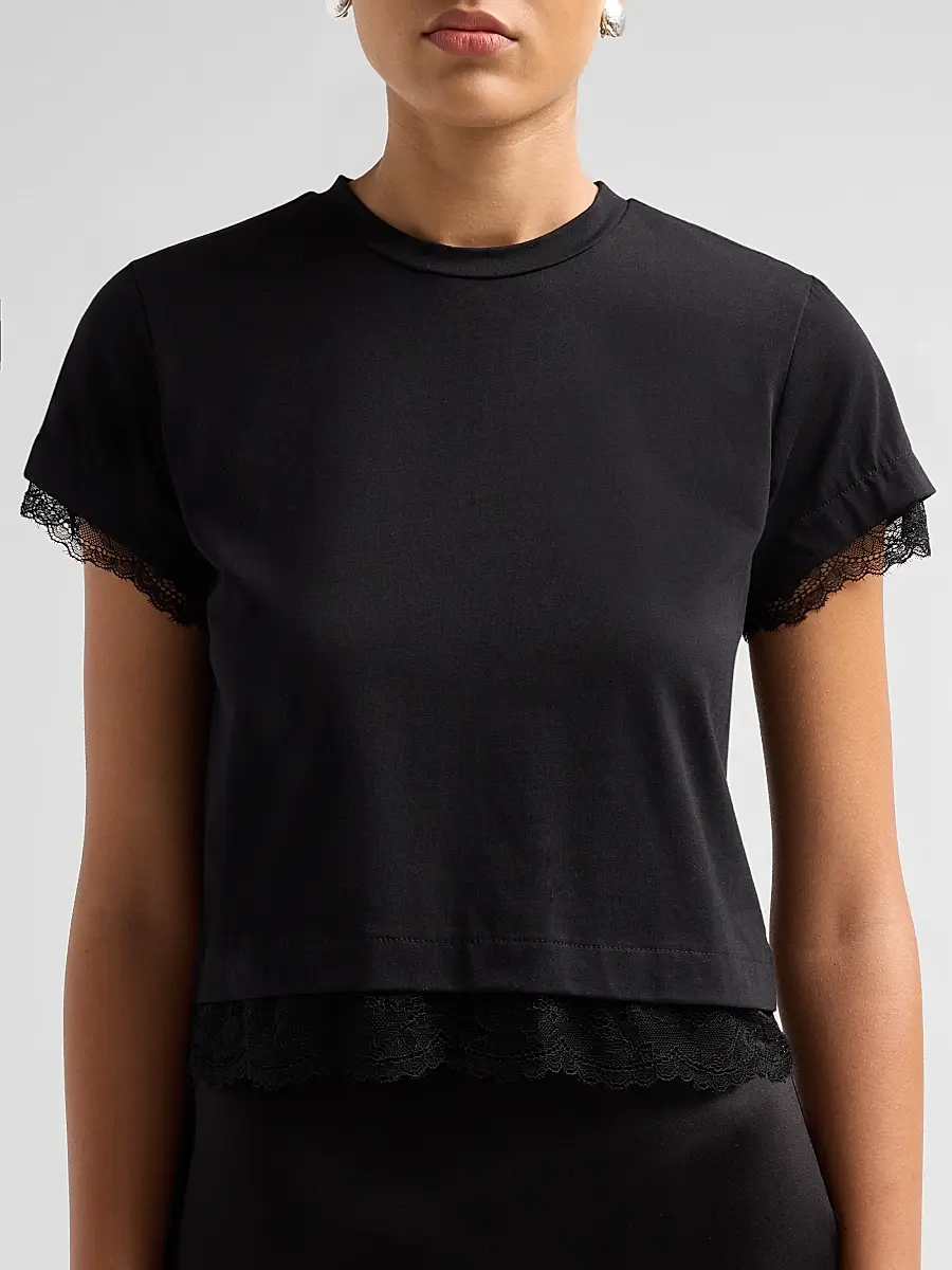 Generation Love Women's Christella Lace Combo T-Shirt | Thumbnail 5 Generation Love Women's Christella Lace Combo T-Shirt | Thumbnail 5