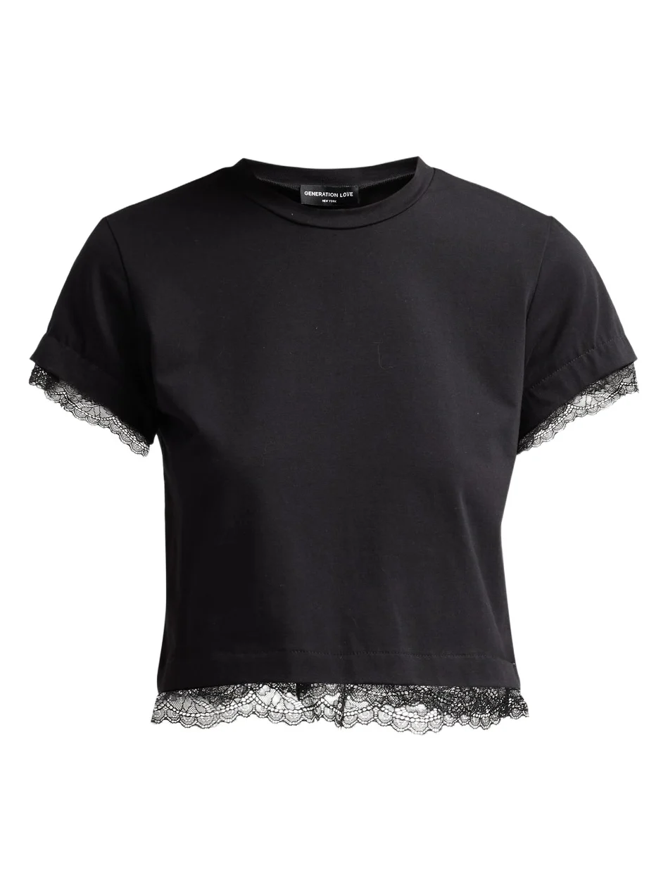 Women's Christella Lace Combo T-Shirt