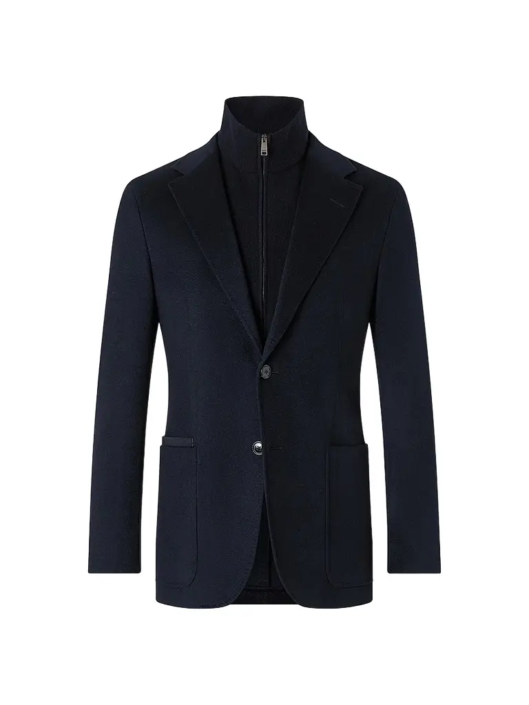 Zegna Men's Oasi Cashmere Jacket - Navy Blue - Size 50 | Image 1 Zegna Men's Oasi Cashmere Jacket - Navy Blue - Size 50 | Image 1