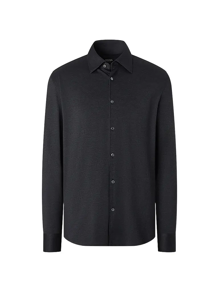 Zegna Men's Cashmere and Silk Shirt | Image 1 Zegna Men's Cashmere and Silk Shirt | Image 1