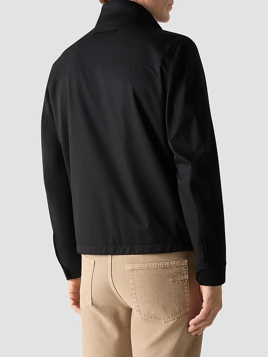 Zegna Men's Microfiber Motorin 100CC Blouson Jacket | Thumbnail 4 Zegna Men's Microfiber Motorin 100CC Blouson Jacket | Thumbnail 4