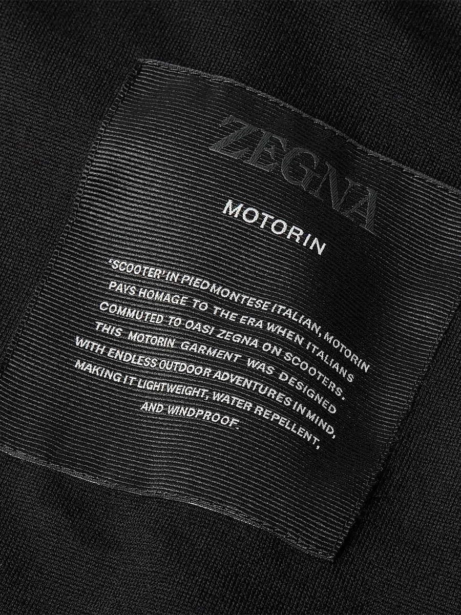 Zegna Men's Microfiber Motorin 100CC Blouson Jacket | Thumbnail 6 Zegna Men's Microfiber Motorin 100CC Blouson Jacket | Thumbnail 6