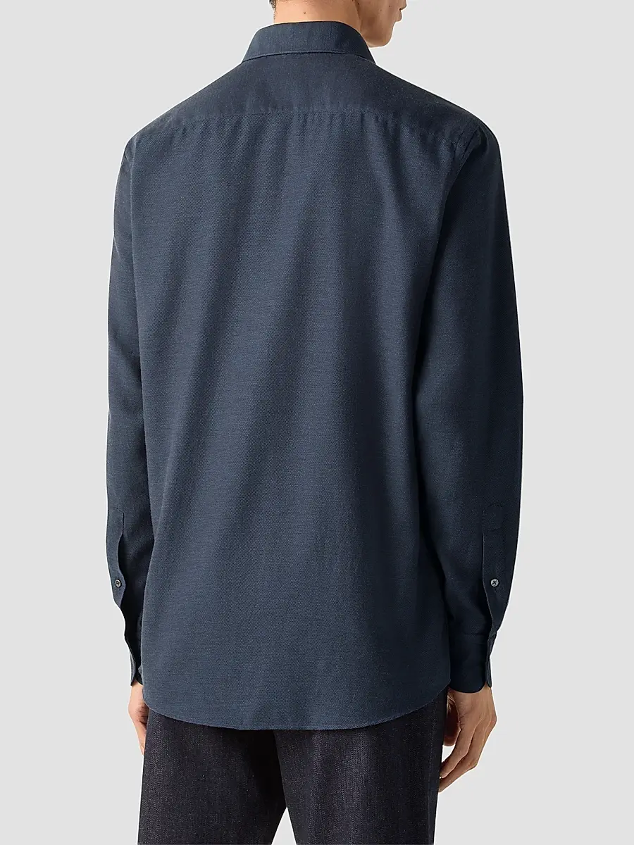Zegna Men's Cashco Shirt | Thumbnail 3 Zegna Men's Cashco Shirt | Thumbnail 3