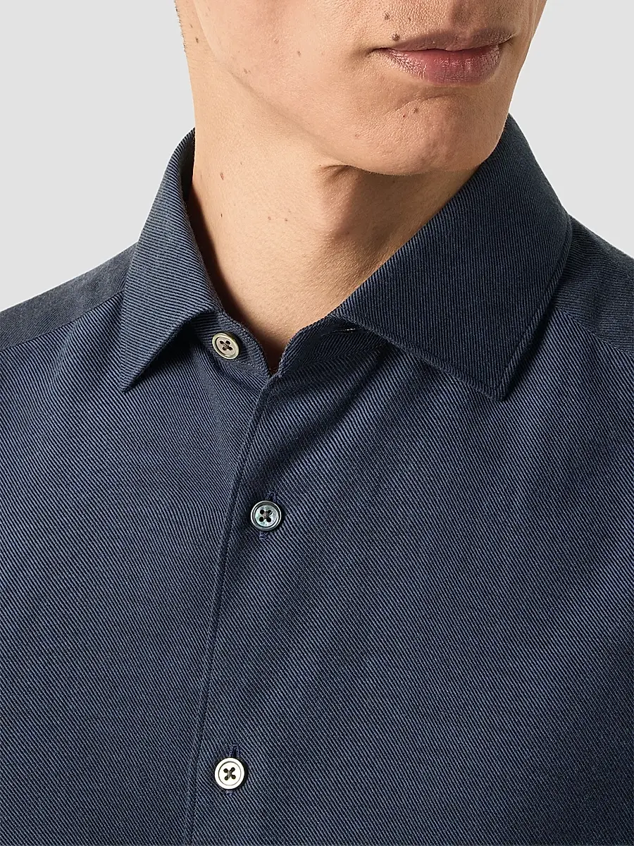 Zegna Men's Cashco Shirt | Thumbnail 4 Zegna Men's Cashco Shirt | Thumbnail 4