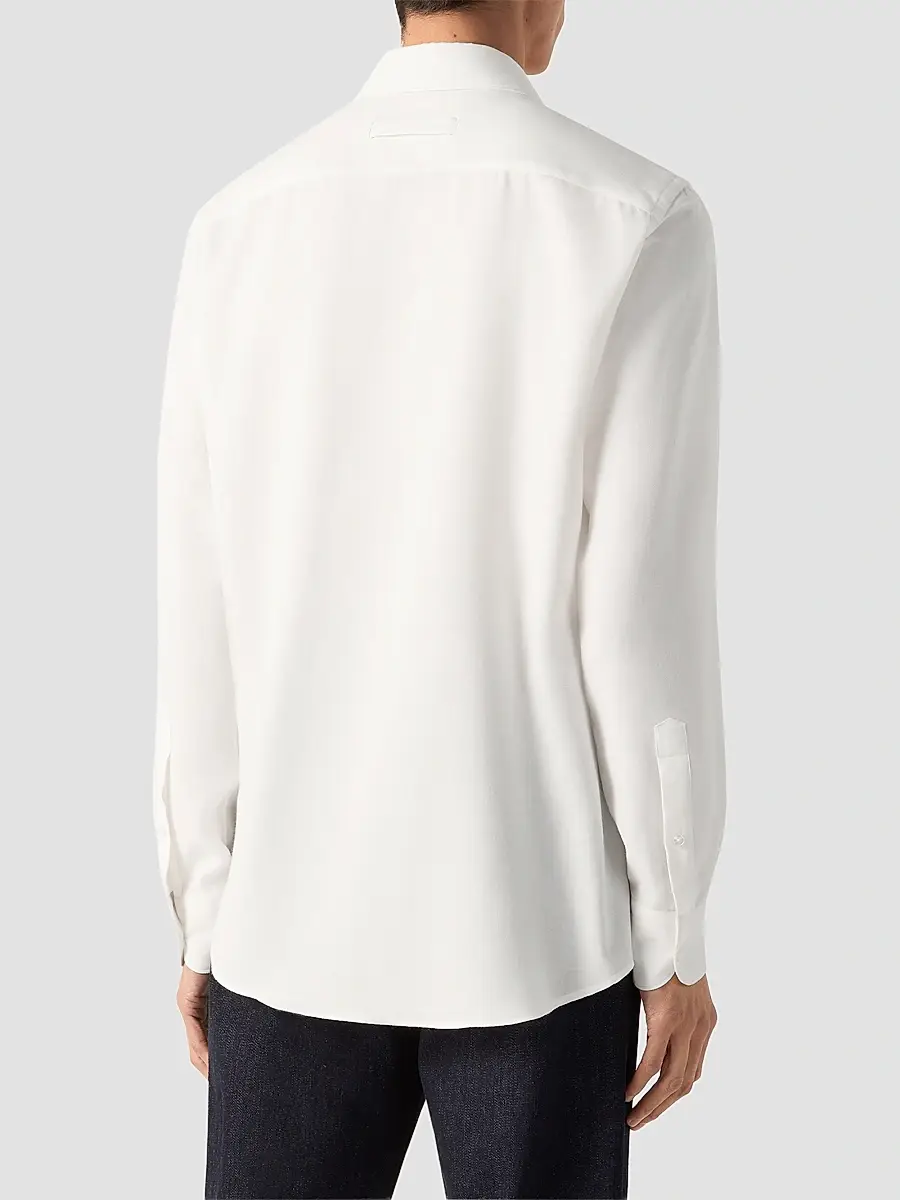 Zegna Men's Cashco Shirt | Thumbnail 3 Zegna Men's Cashco Shirt | Thumbnail 3