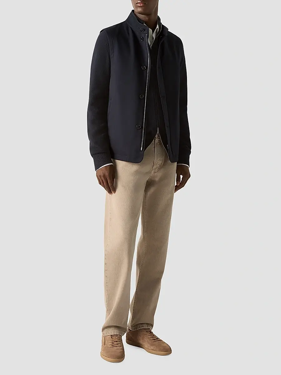Zegna Men's Microfiber Motorin 50cc Vest | Thumbnail 2 Zegna Men's Microfiber Motorin 50cc Vest | Thumbnail 2