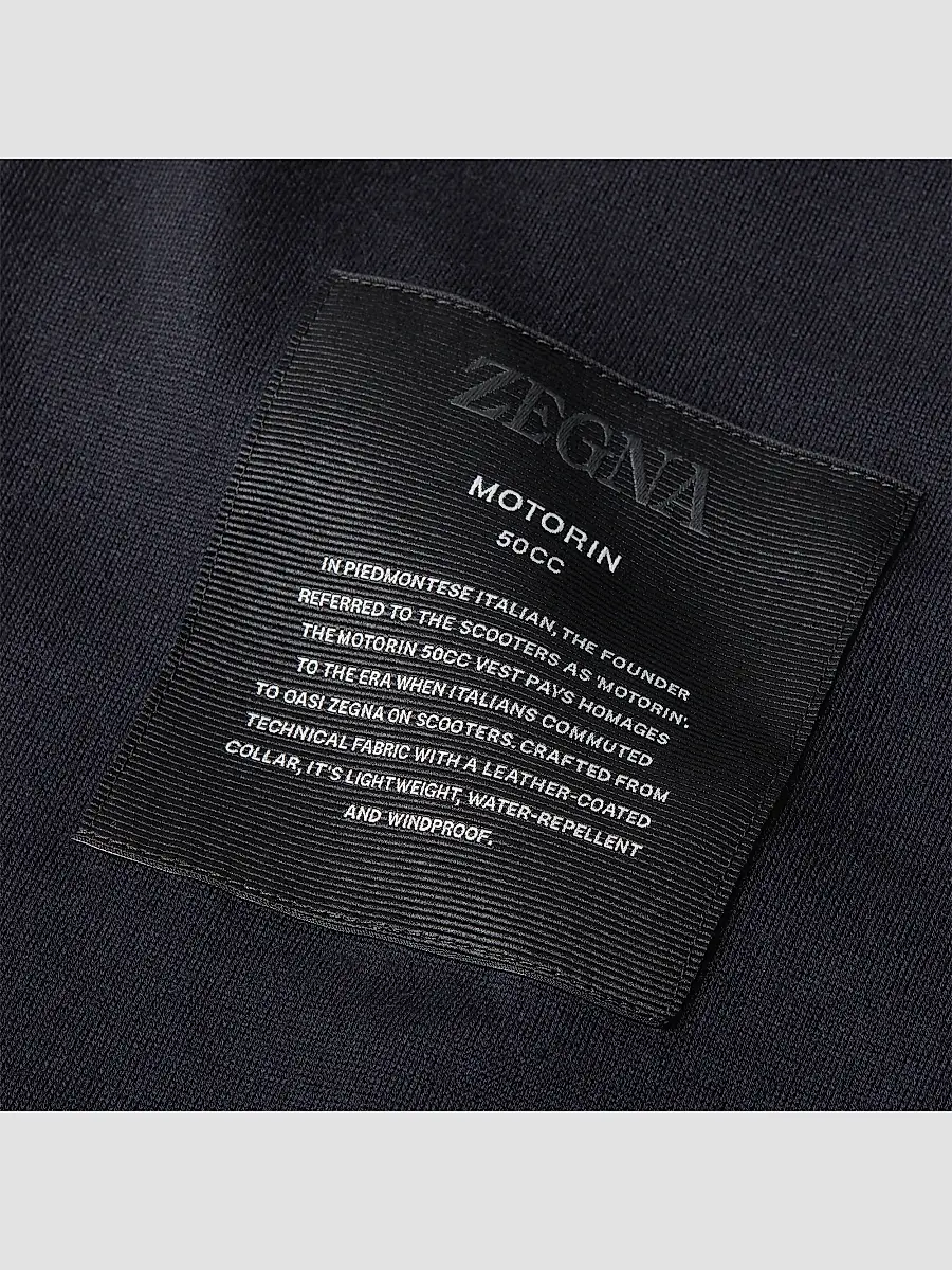 Zegna Men's Microfiber Motorin 50cc Vest | Thumbnail 5 Zegna Men's Microfiber Motorin 50cc Vest | Thumbnail 5