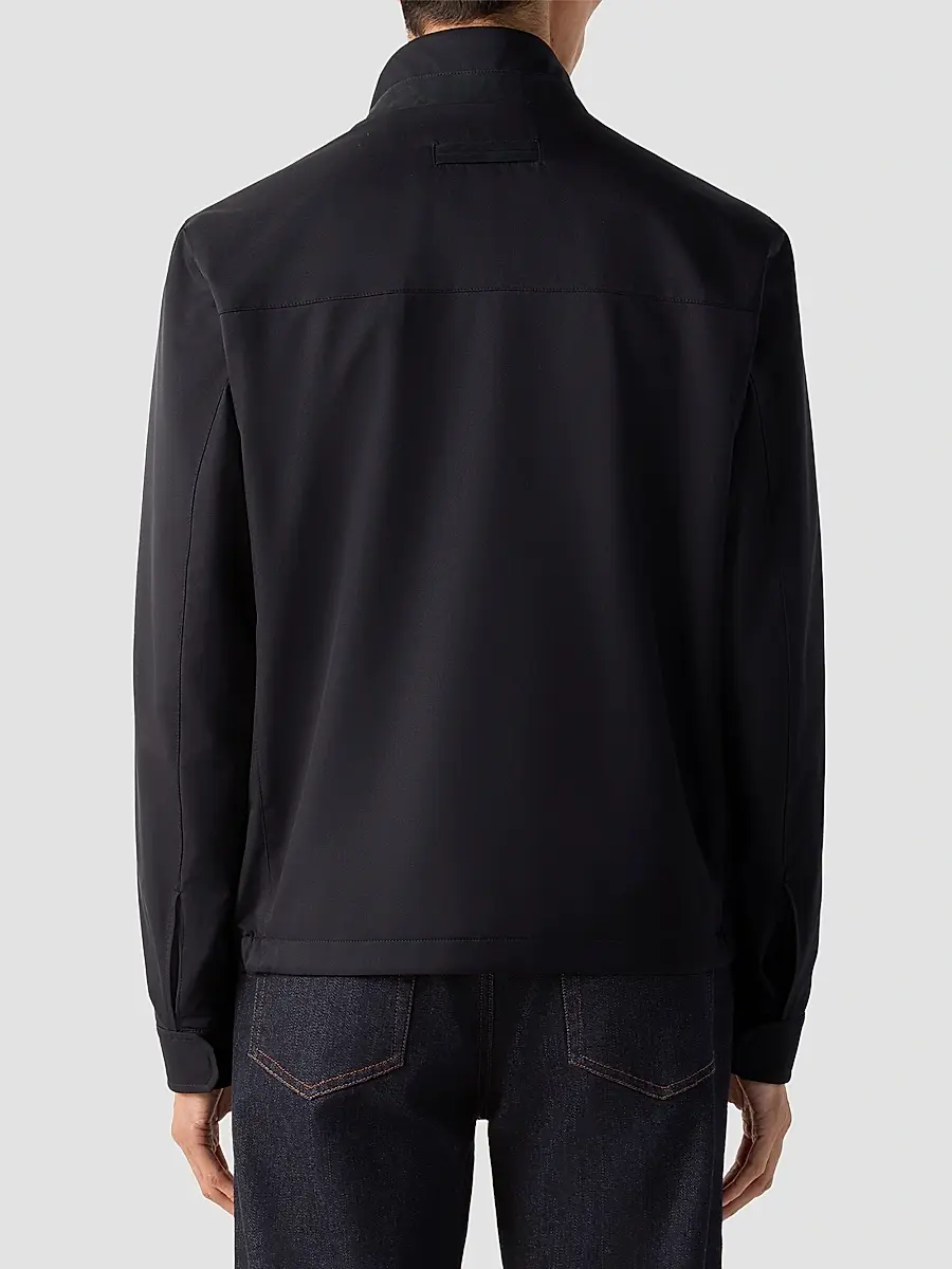 Zegna Men's Microfiber Motorin 100CC Blouson Jacket | Thumbnail 4 Zegna Men's Microfiber Motorin 100CC Blouson Jacket | Thumbnail 4