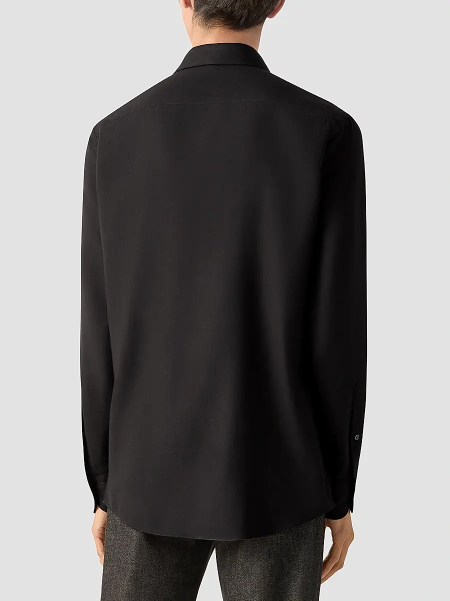 Zegna Men's Cashco Shirt | Thumbnail 3 Zegna Men's Cashco Shirt | Thumbnail 3