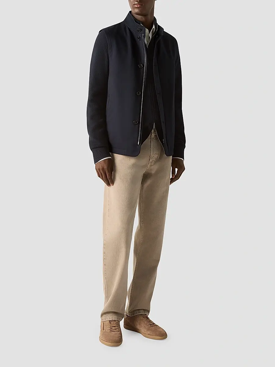 Zegna Men's Cashseta Full Zip Cardigan | Thumbnail 2 Zegna Men's Cashseta Full Zip Cardigan | Thumbnail 2