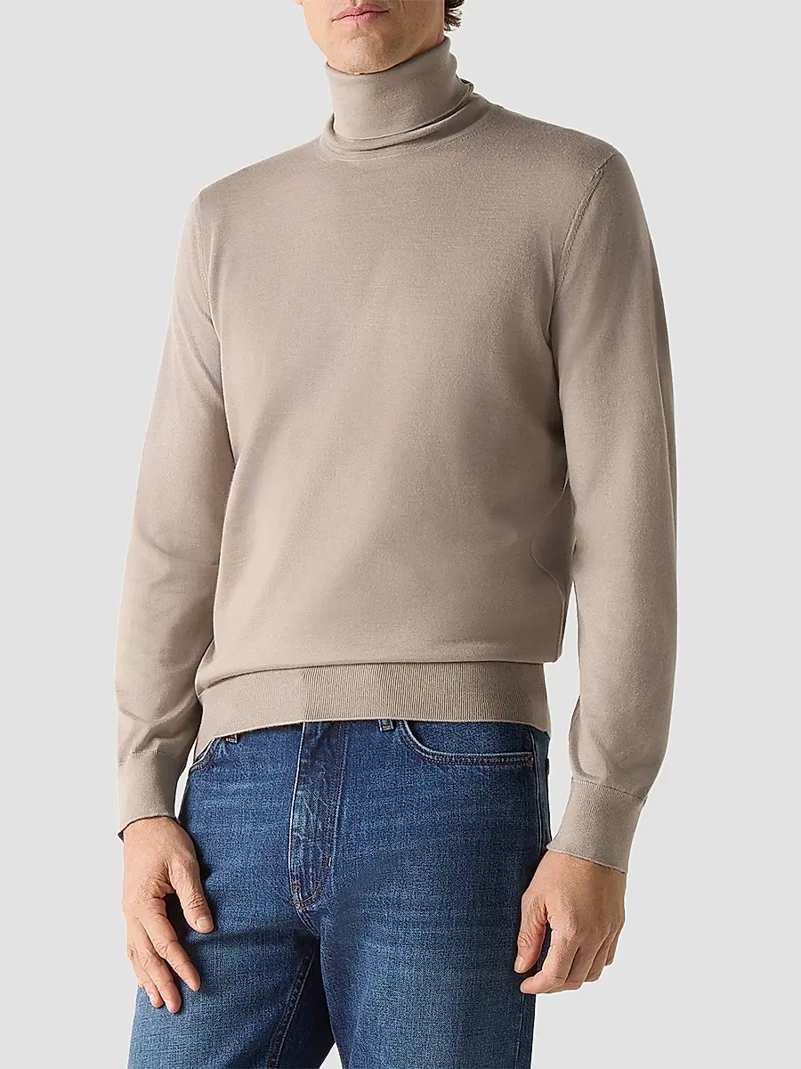 Zegna Men's Cashseta Turtleneck Sweater | Thumbnail 3