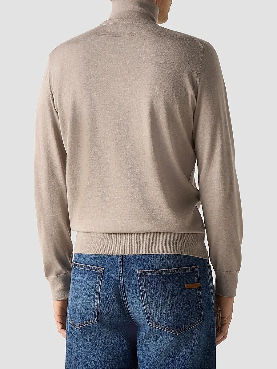 Zegna Men's Cashseta Turtleneck Sweater | Thumbnail 4