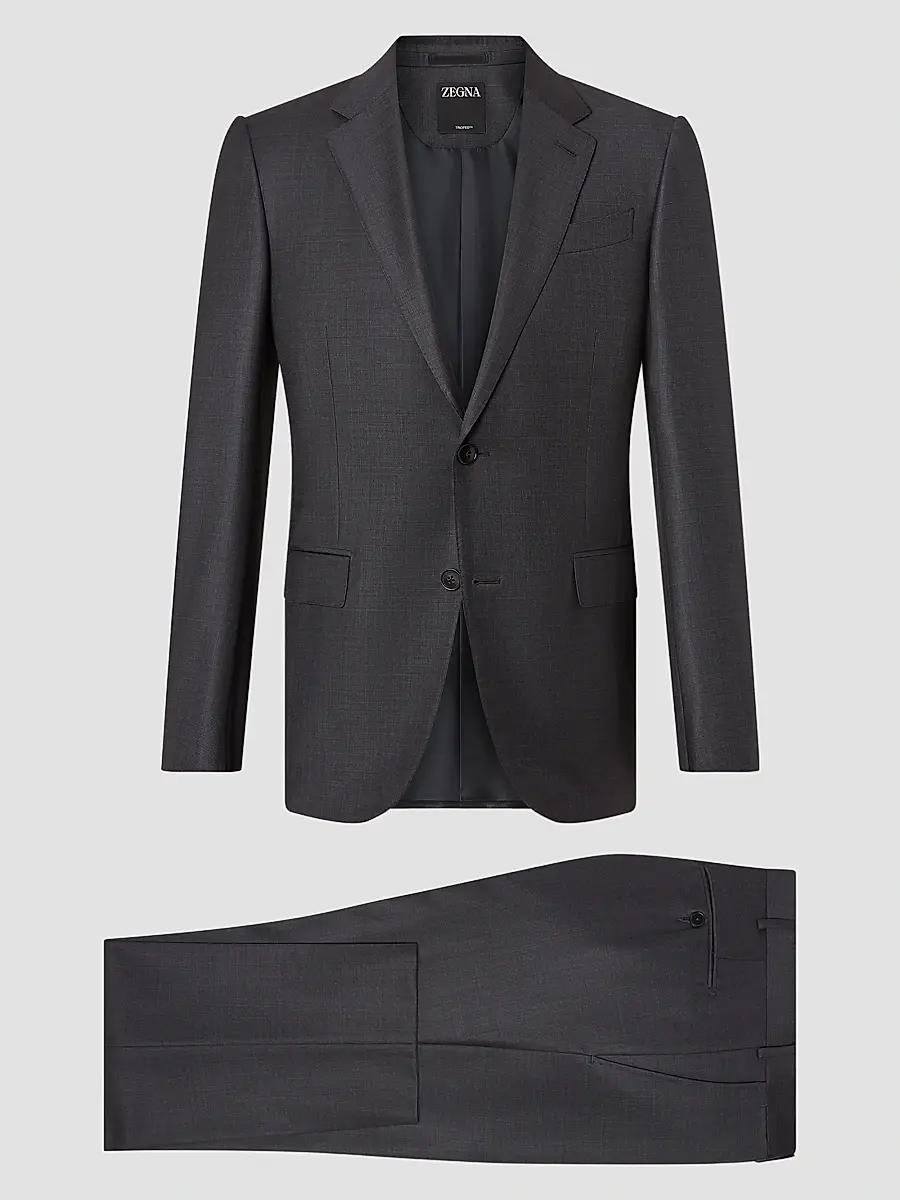 Zegna Men's Trofeo Selection Wool Suit | Thumbnail 2 Zegna Men's Trofeo Selection Wool Suit | Thumbnail 2