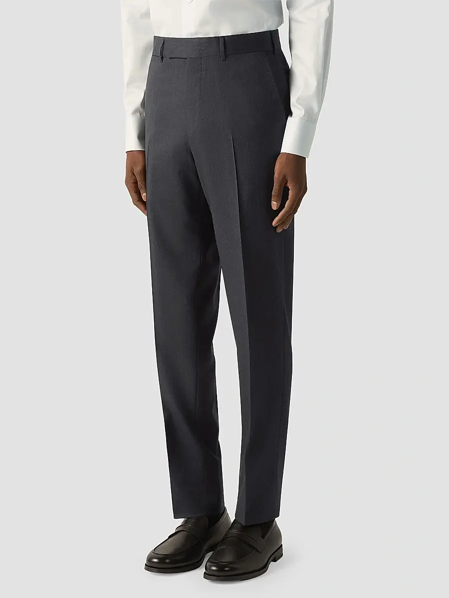Zegna Men's Trofeo 120mila Wool Pants | Thumbnail 2 Zegna Men's Trofeo 120mila Wool Pants | Thumbnail 2