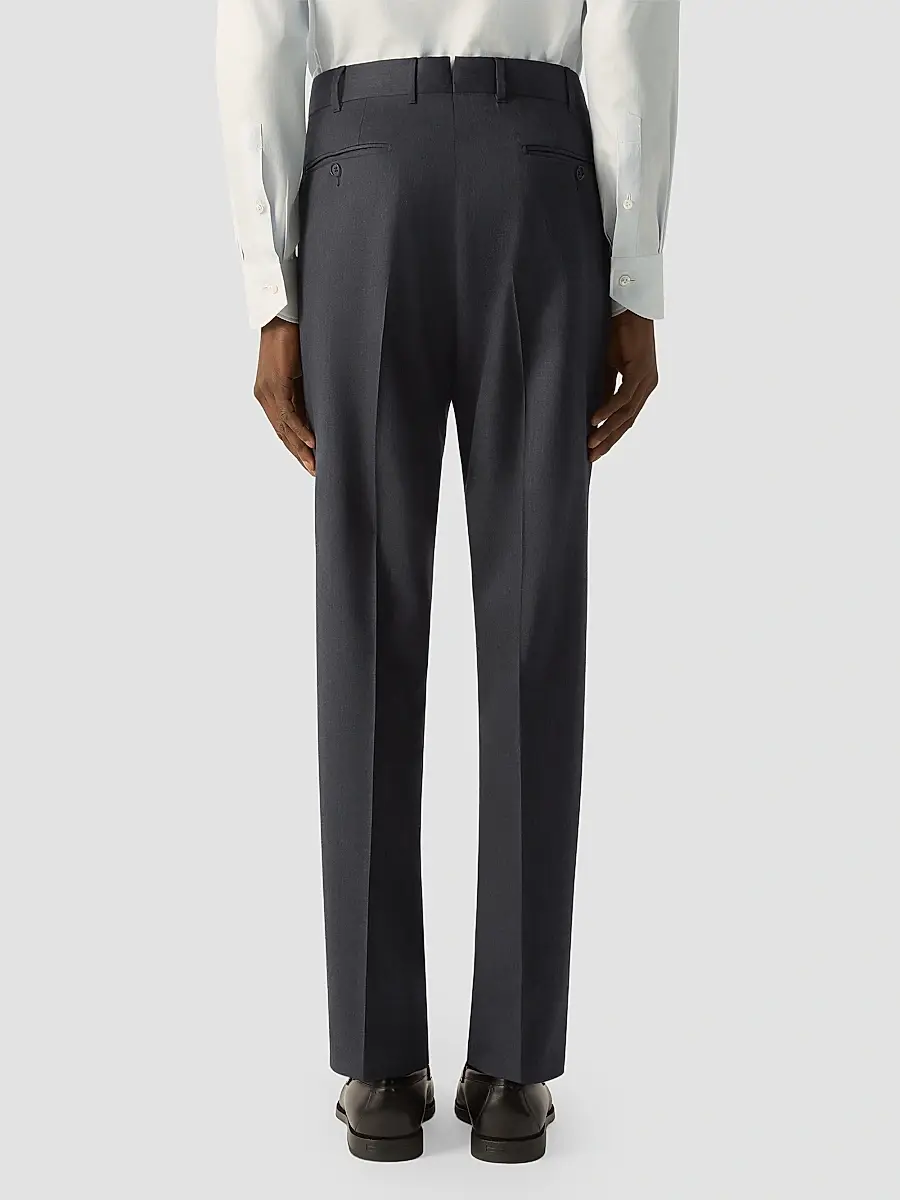 Zegna Men's Trofeo 120mila Wool Pants | Thumbnail 4 Zegna Men's Trofeo 120mila Wool Pants | Thumbnail 4