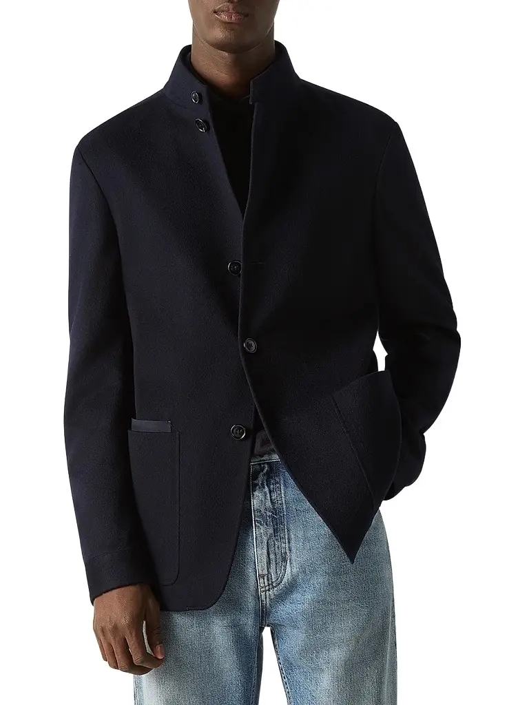 Zegna Men's Oasi Cashmere II Conte Jacket - Navy Blue - Size 48 | Image 1 Zegna Men's Oasi Cashmere II Conte Jacket - Navy Blue - Size 48 | Image 1