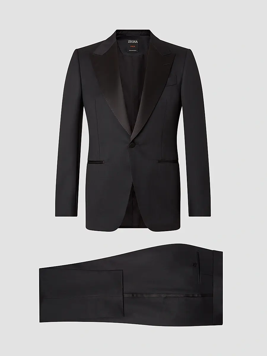 Zegna Men's Trofeo 120mila Wool and Mohair Evening Suit | Thumbnail 2 Zegna Men's Trofeo 120mila Wool and Mohair Evening Suit | Thumbnail 2