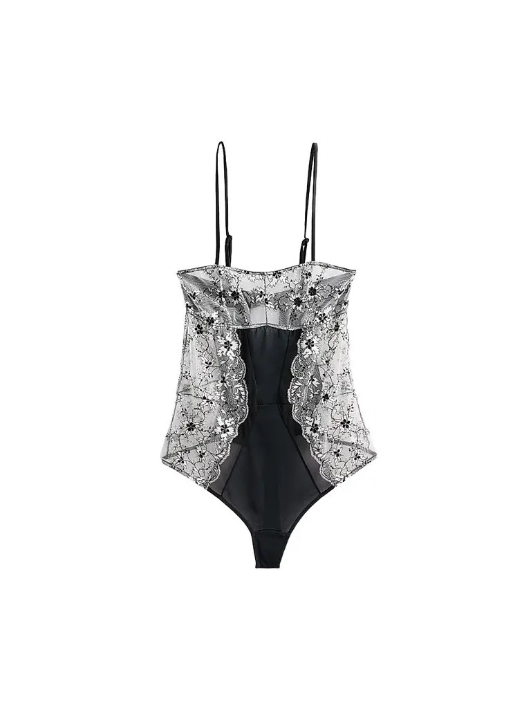 Kiki de Montparnasse Women's Noir et Blanc Lace Bodysuit - Black - Size XL | Image 1 Kiki de Montparnasse Women's Noir et Blanc Lace Bodysuit - Black - Size XL | Image 1
