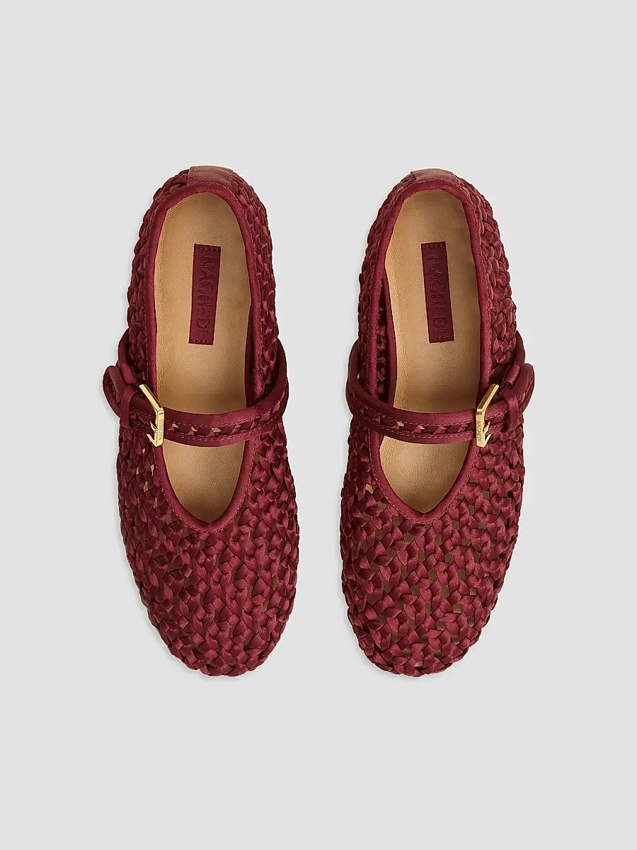 Naghedi Women's Sydney Satin Mary Jane Flats | Thumbnail 2 Naghedi Women's Sydney Satin Mary Jane Flats | Thumbnail 2