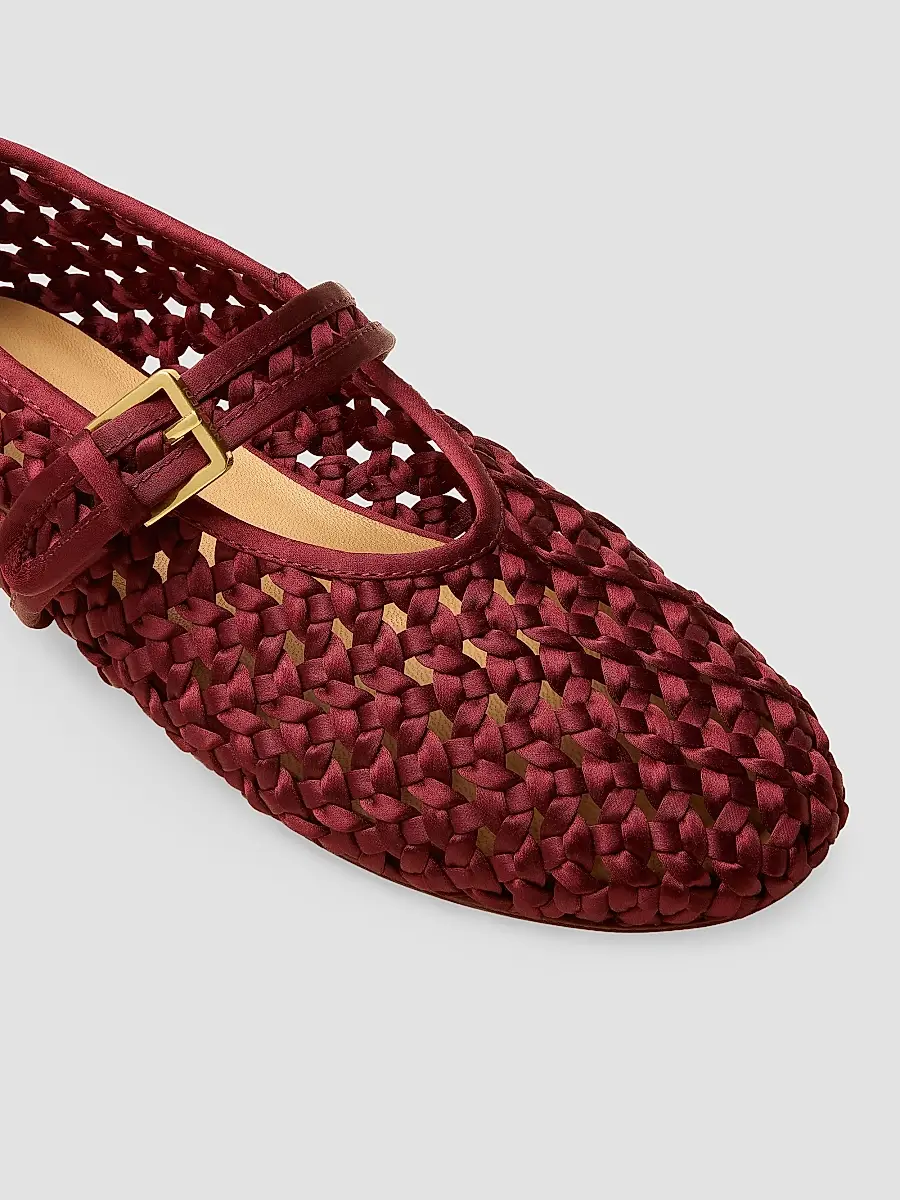 Naghedi Women's Sydney Satin Mary Jane Flats | Thumbnail 4 Naghedi Women's Sydney Satin Mary Jane Flats | Thumbnail 4