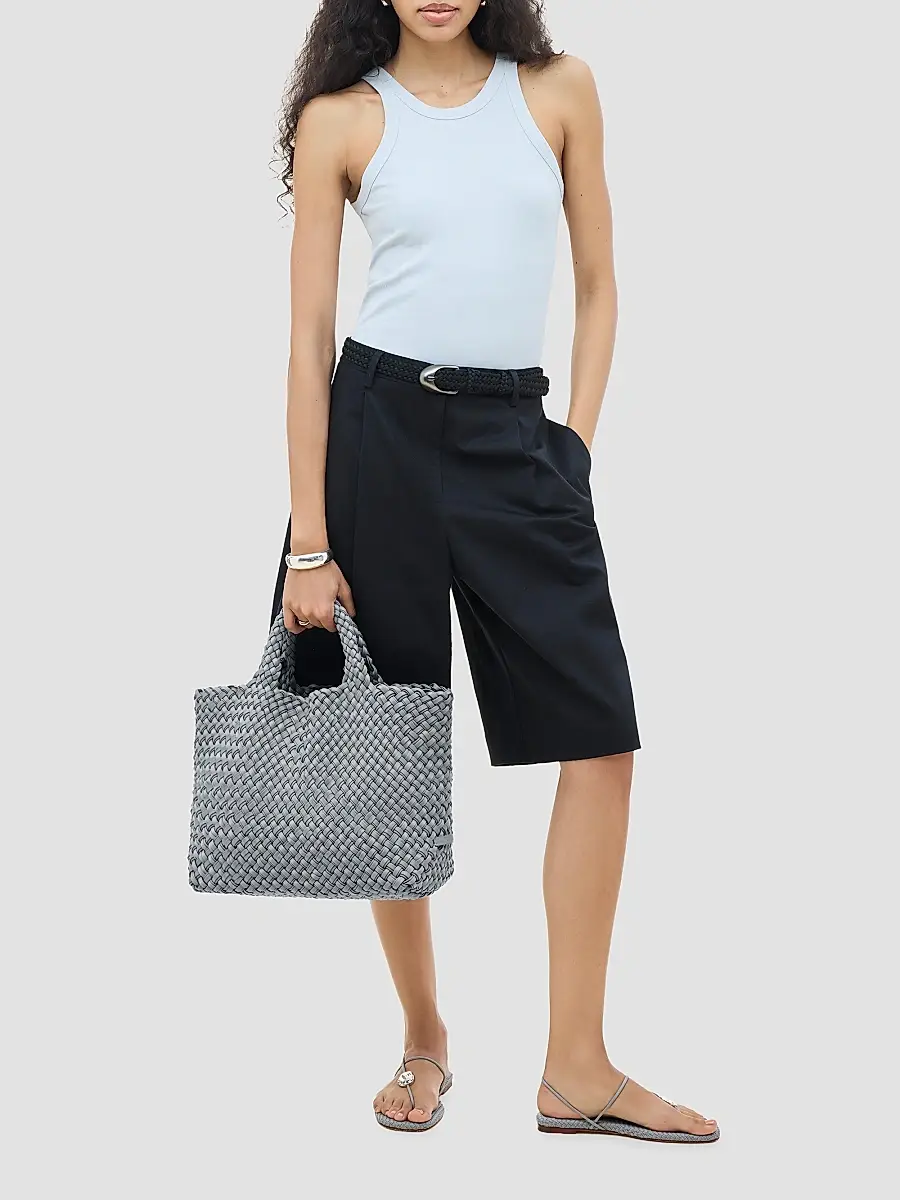 Naghedi Women's St. Barths Medium Double Weave Tote Bag | Thumbnail 2 Naghedi Women's St. Barths Medium Double Weave Tote Bag | Thumbnail 2
