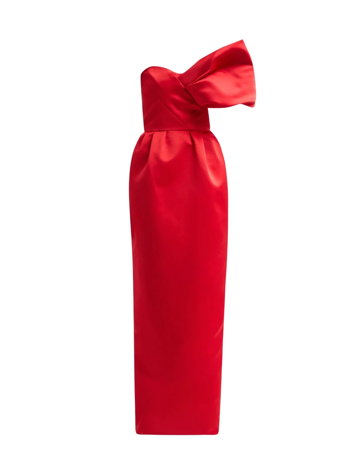 Women's Satin Silk One-Shoulder Column Gown Women's Satin Silk One-Shoulder Column Gown
