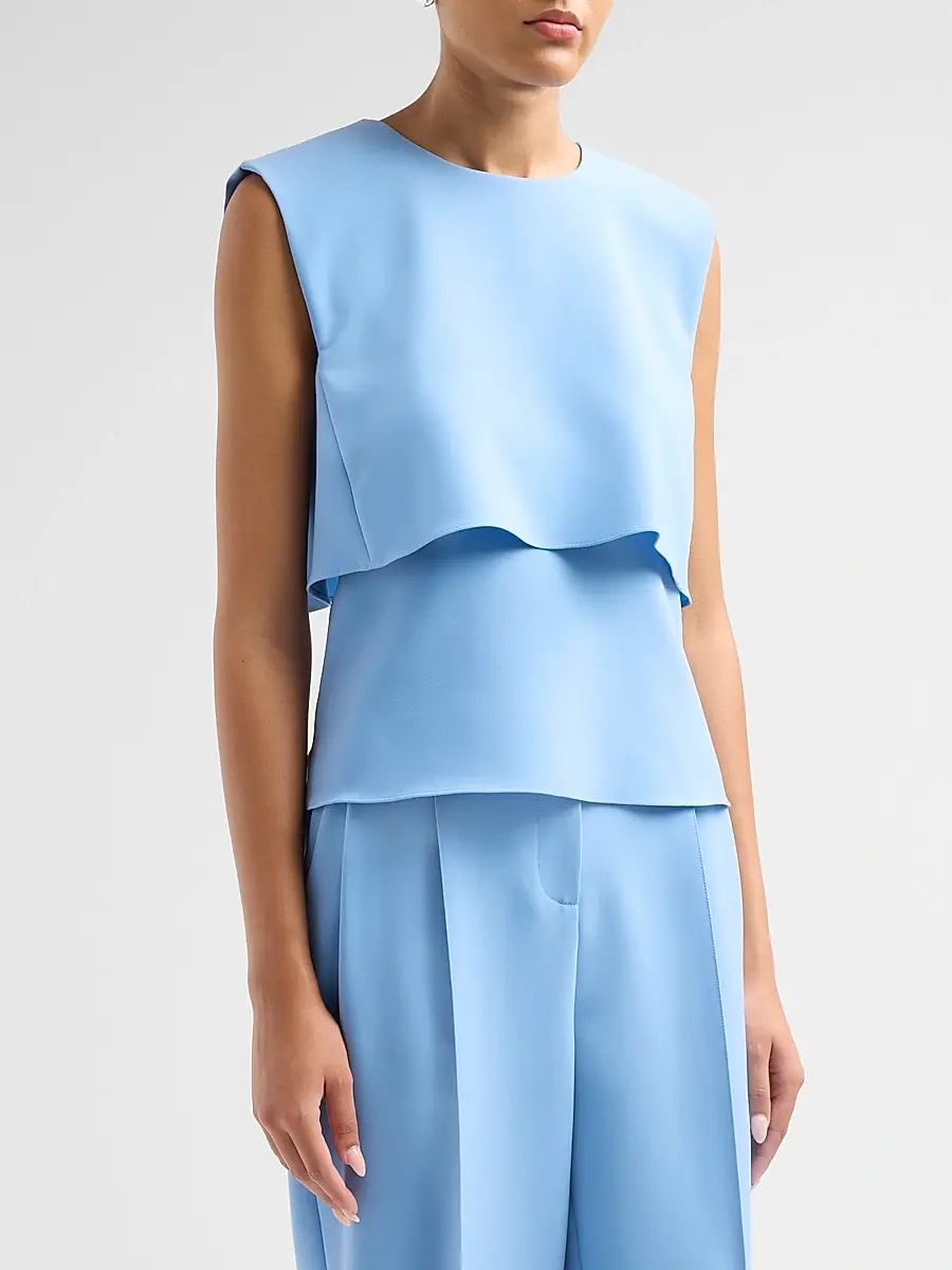 PRABAL GURUNG Women's Fold Layered Top | Thumbnail 4