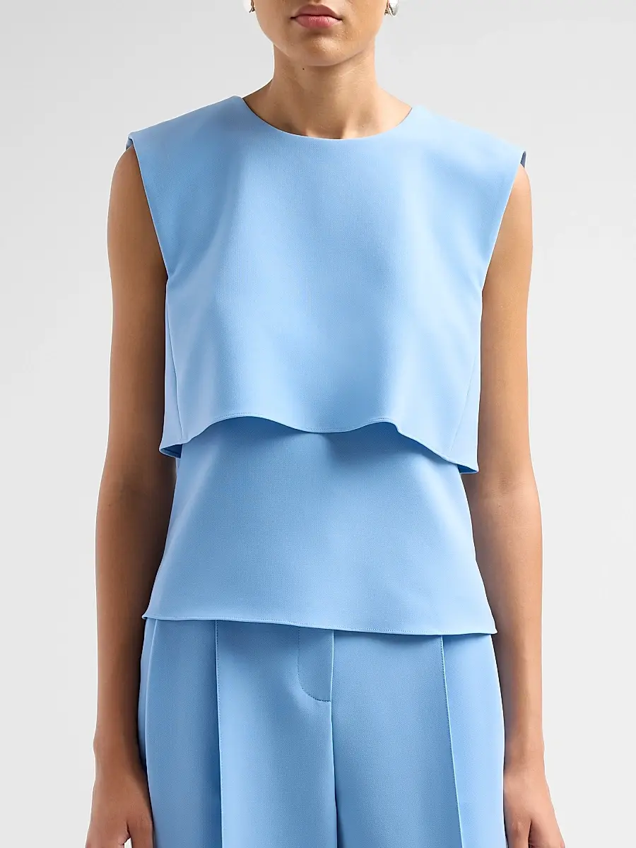PRABAL GURUNG Women's Fold Layered Top | Thumbnail 5