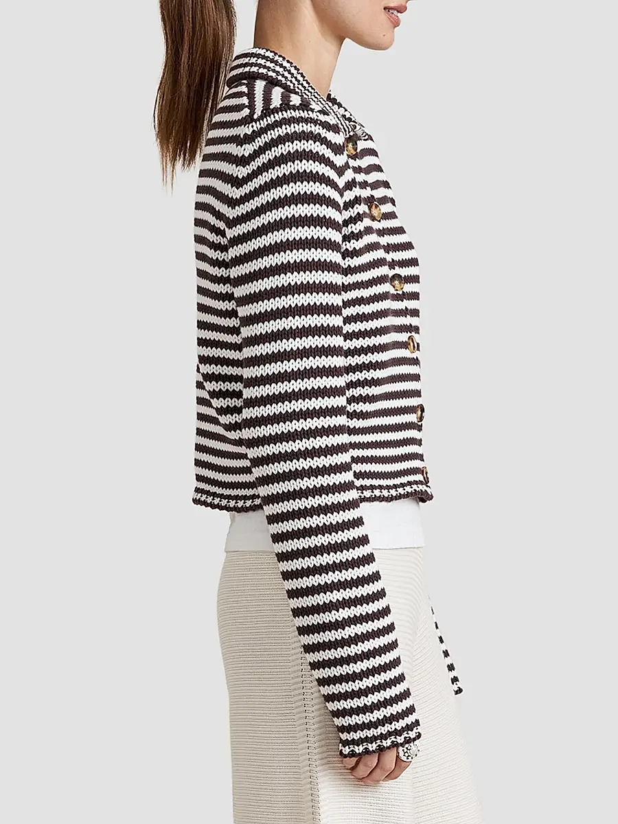 La Ligne Women's Stripe Cardigan | Thumbnail 2 La Ligne Women's Stripe Cardigan | Thumbnail 2