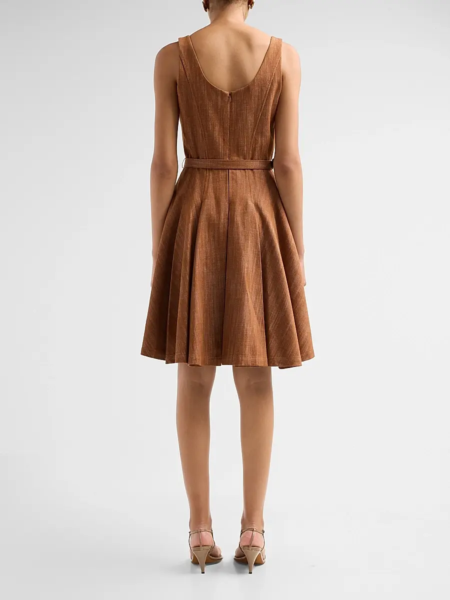 PRABAL GURUNG Women's Denim Belted Dress | Thumbnail 3 PRABAL GURUNG Women's Denim Belted Dress | Thumbnail 3